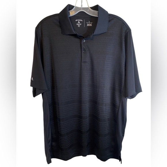 NWOT Antigua Compass Polo  Shirt Black Mens LG - Picture 2 of 12